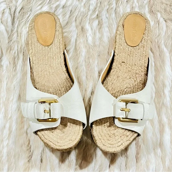 NEW! Chloé Off-White Joline Clogs